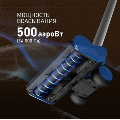 Пылесос Weissgauff V14 BLDC 500 Argento Aqua Turbo