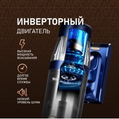 Пылесос Weissgauff V14 BLDC 500 Argento Aqua Turbo