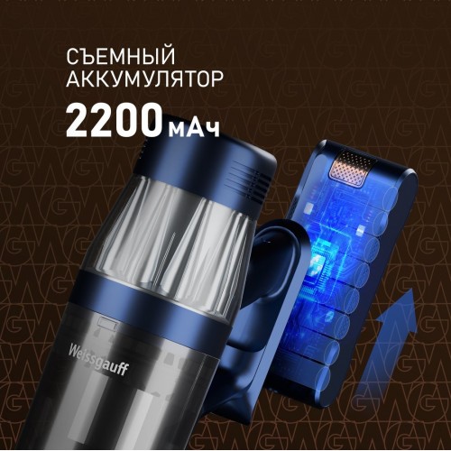 Пылесос Weissgauff V14 BLDC 500 Argento Aqua Turbo