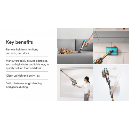 Вертикальный пылесос с влажной уборкой Dyson V15s Detect Submarine 448799-01
