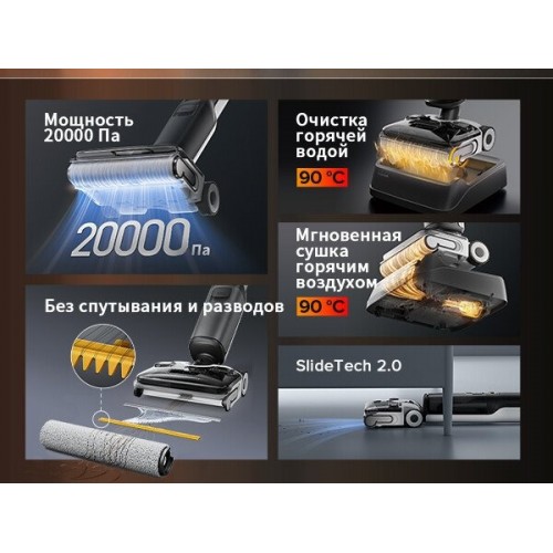 Вертикальный моющий пылесос Roborock Wet and Dry Vacuum Cleaner F25 Ace WD5M2A512-02 (с русской озвучкой)