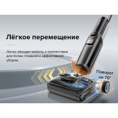 Вертикальный моющий пылесос Roborock Wet and Dry Vacuum Cleaner F25 ALT WD5M4A (с русской озвучкой, черный)