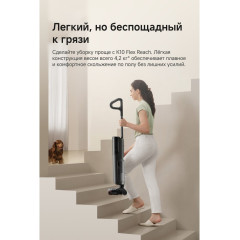 Вертикальный моющий пылесос Trouver Wet and Dry Vacuum K10 Flex Reach HMH20A (евровилка, черный)