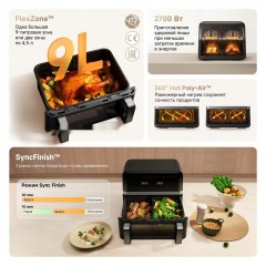 Аэрогриль Trouver Air Fryer FD20 Pro AF-5518ATB (черный)