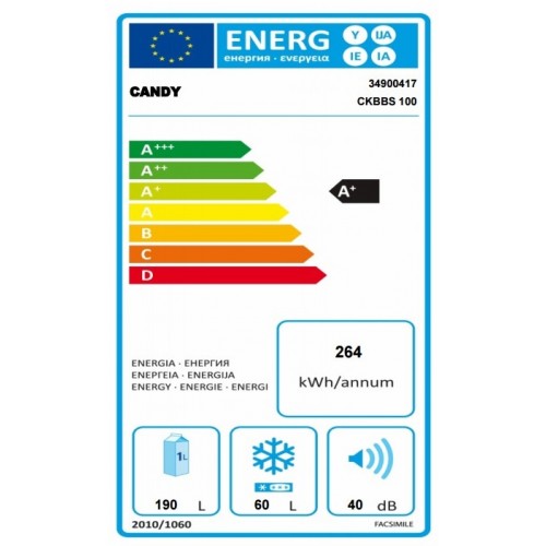 Холодильник с нижней морозильной камерой Candy CKBBS 100
