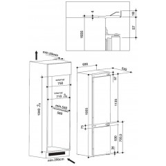 Холодильник с нижней морозильной камерой Whirlpool SP40801EU