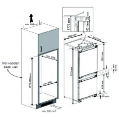 Холодильник с нижней морозильной камерой Teka TKI4 325 DD
