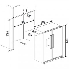 Холодильник side by side Kuppersbusch KEI 9750-0-2T