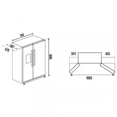 Холодильник side by side Kuppersbusch KJ 9750-0-2T