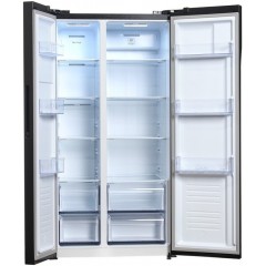 Холодильник side by side Hyundai CS5003F (черная сталь)