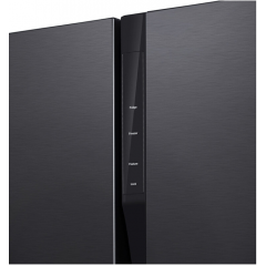 Холодильник side by side Hyundai CS5003F (черная сталь)