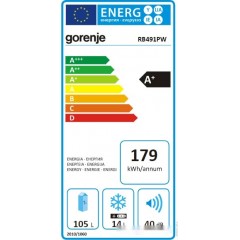 Однокамерный холодильник Gorenje RB491PW
