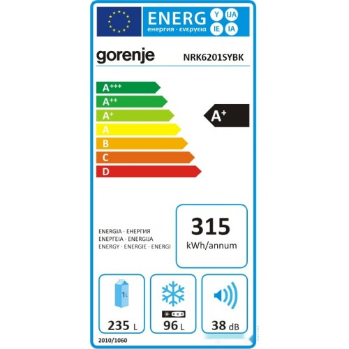 Холодильник Gorenje NRK6201SYBK