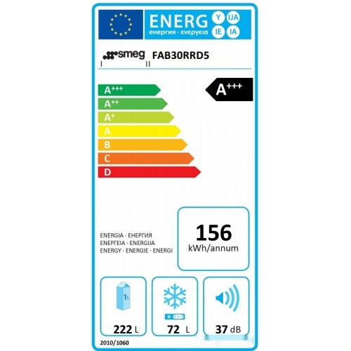 Холодильник Smeg FAB30RRD5