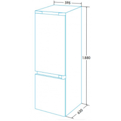 Холодильник Edesa EFC-1832 DNF GWH