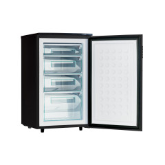 Однокамерный морозильник Tesler RF-90 (Black)