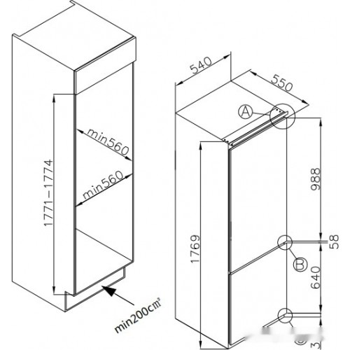 Холодильник Hansa BK303.0U