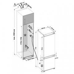 Встраиваемый холодильник Krona BRISTEN FNF