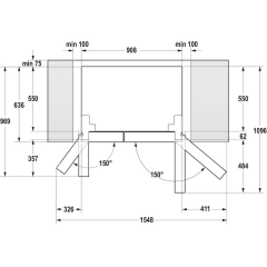 Холодильник (Side-by-Side) Gorenje NRS918EMB