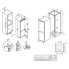 Встраиваемый холодильник Evelux FI 2200