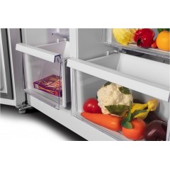 Холодильник side by side Hyundai CS6073FV (белое стекло)