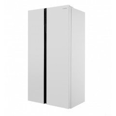 Холодильник side by side Hyundai CS5003F (белое стекло)