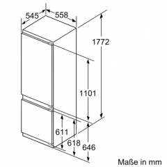 Холодильник с морозильником Siemens KI87SADD0
