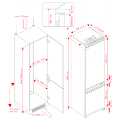 Встраиваемый холодильник Teka RBF 77360 FI