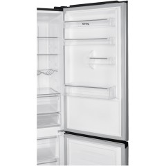 Холодильник с морозильником Korting KNFC 62980 GN