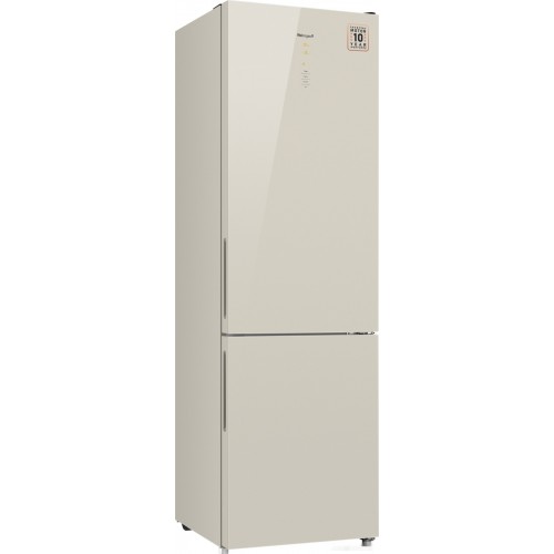 Холодильник Weissgauff WRK 2000 D Full NoFrost Inverter Beige Glass