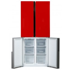 Четырёхдверный холодильник CENTEK CT-1750 Red