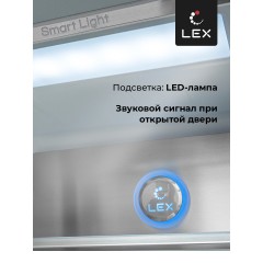 Четырёхдверный холодильник LEX LCD505WID