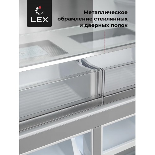 Четырёхдверный холодильник LEX LCD505WID