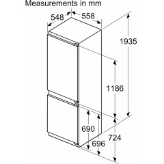 Встраиваемый холодильник Bosch KIN96VFD0