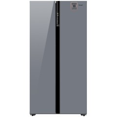 Холодильник side by side Weissgauff WSBS 600 NoFrost Inverter Dark Grey Glass