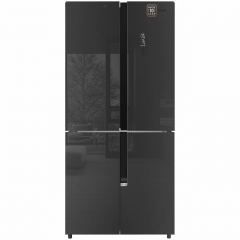 Четырёхдверный холодильник Weissgauff WCD 450 Inox Glass NoFrost Inverter