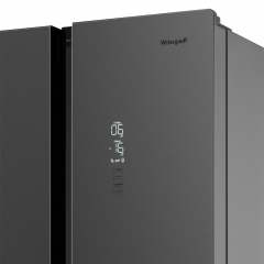 Четырёхдверный холодильник Weissgauff WCD 450 Inox Glass NoFrost Inverter