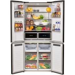 Четырёхдверный холодильник Maunfeld MFF190NFDSB