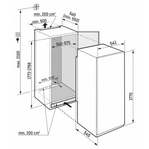 Однокамерный холодильник Liebherr IRBSd 5121 Plus BioFresh