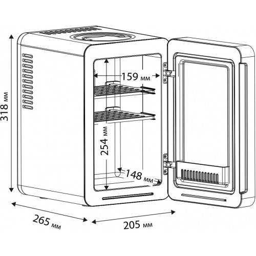 Холодильник для косметики ZUGEL ZCR060