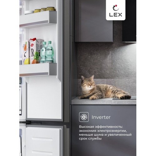 Четырёхдверный холодильник LEX LCD485STGIDBI