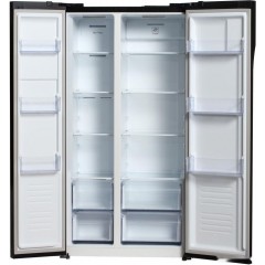 Холодильник side by side Hyundai CS5003F (черное стекло)