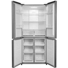 Холодильник с морозильником Hyundai CM45083F нержавеющая сталь