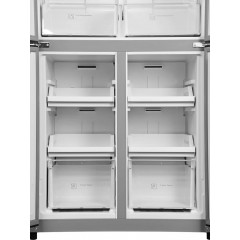 Холодильник с морозильником Hyundai CM45083F нержавеющая сталь