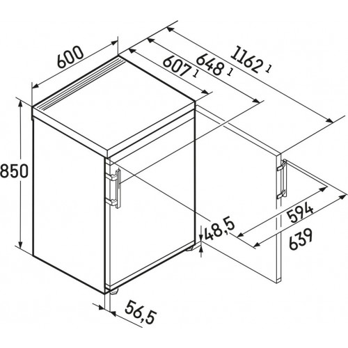 Однокамерный холодильник Liebherr Rsdci 1621 Plus
