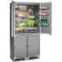 Холодильник с морозильником HIBERG S-RFQ 800 B inverter