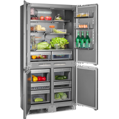 Холодильник с морозильником HIBERG S-RFQ 800 B inverter