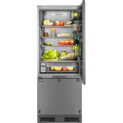 Холодильник с морозильником HIBERG S-RFC 600 B inverter