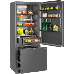 Холодильник с морозильником HIBERG S-RFC 600 B inverter