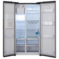Холодильник с морозильником HIBERG RFS-650DX NFB inverter